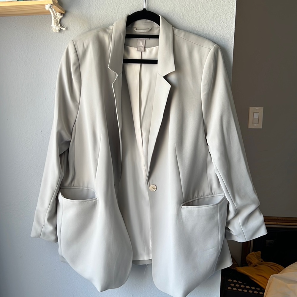 H &M oversized sage blazer. Size XL